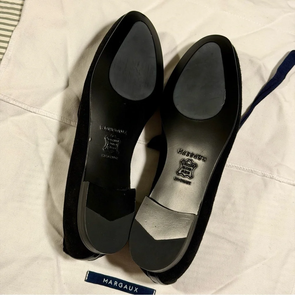 NWOT Margaux ‘The Loafer’ in Black Suede Size 5.5 Narrow Width
